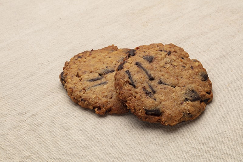 Imagen Cookies de chocolate , avellana y avena 